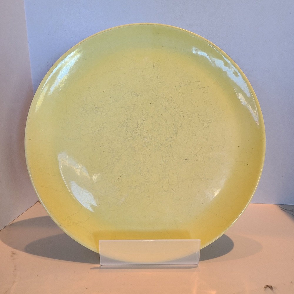 Bauer Bruche California 10" Yellow‎ Dinner Plate Vintage MCM